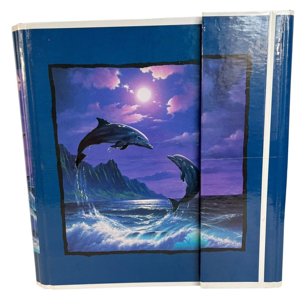 Vintage Dolphins Stuart Hall 3 Ring Binder Notebook 1996‎ Super RARE OOAK